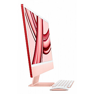 „iMac 24“: M3 8/10, 8 GB SSD, 256 GB – rožinė