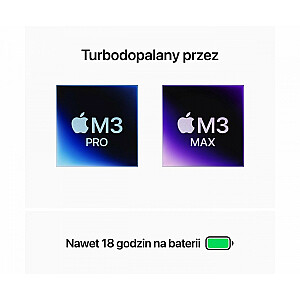 „MacBook Pro 14,2": M3 Pro 12/18, 18 GB, 1 TB – sidabrinė