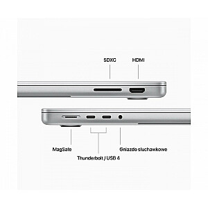 14,2 colio „MacBook Pro“: M3 8/10, 8 GB, 1 TB – „Space Gray“