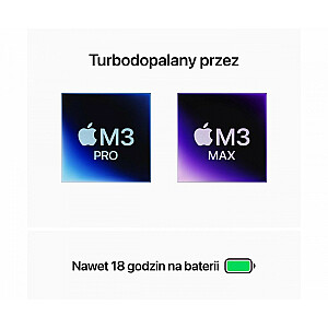 „MacBook Pro 16,2“: M3 Max 14/30, 36 GB, 1 TB – sidabrinė