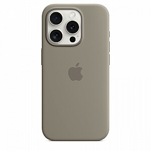 Силиконовый чехол для Apple iPhone 15 Pro с глиной MagSafe