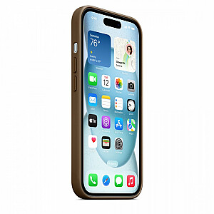 FineWoven dėklas Apple iPhone 15 tamsiai pilkas MagSafe