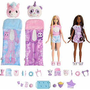 Barbie Doll Mattel Cutie Reveal pižamų vakarėlio rinkinys HRY15