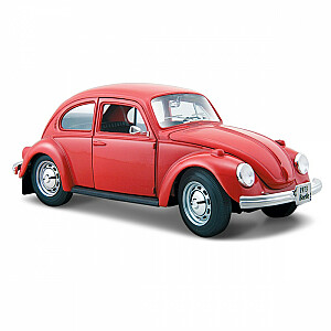 Сборная модель Volkswagen Beetle 1973 года красного цвета.