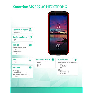 Išmanusis telefonas MS 507 4G NFC STRONG