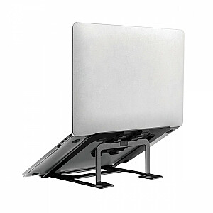 Подставка для ноутбука Ergo Office ER-416B, алюминий, черный