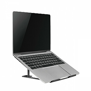 Подставка для ноутбука Ergo Office ER-416B, алюминий, черный