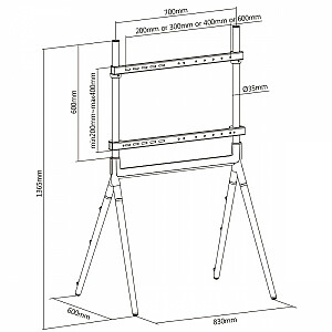 Riešutas TV stovas 49-70 colių 40kg MC-926