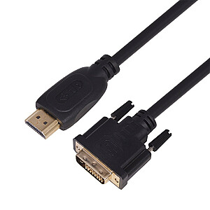 HDMI-DVI kabelis 3m. 24+1, paauksuotas