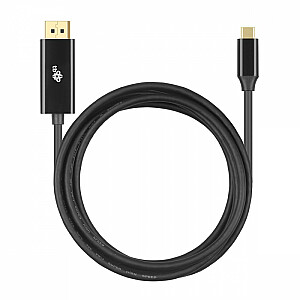 USB C į Displayport laidas, 2 m, juodas