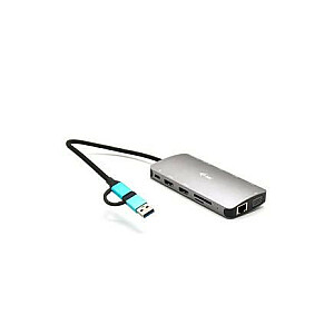 I-TEC USB 3.0 3X LCD NANO DOCK/USB 3.0 USB-C/TB3 LAN PD 100 Вт