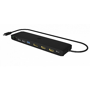 IB-DK2116-C prijungimo stotelė 12 viename, HDMI, DP, LAN, USB