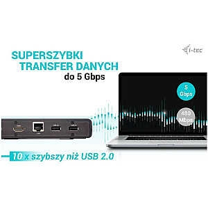 USB 3.0 / USB-C / TB 2X HDMI / DOKO STOTIS + PD 85 W