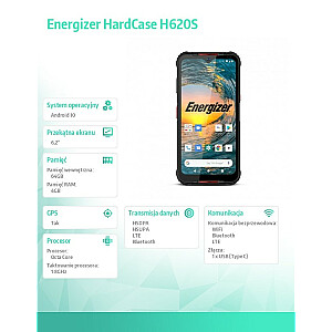 Смартфон HardCase H620S 4 ГБ ОЗУ 64 ГБ Dual Sim