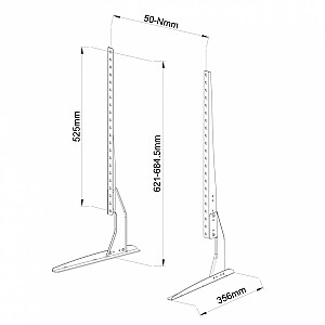 TV stovas/kojos 23-75 coliai 40 kg SD-20 Vesa max 800x400