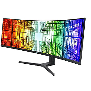 49 colių monitorius LS49C950UAUXEN VA 5120x1440 DQHD 32:9 2xHDMI 1xUSB-C (90W) 1xDP 3xUSB 3.0 LAN (RJ45) TURI 4ms lenktus garsiakalbius 3 metus vietoje