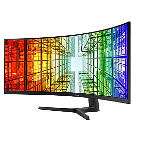 49 colių monitorius LS49C950UAUXEN VA 5120x1440 DQHD 32:9 2xHDMI 1xUSB-C (90W) 1xDP 3xUSB 3.0 LAN (RJ45) TURI 4ms lenktus garsiakalbius 3 metus vietoje