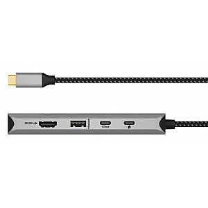 Док-станция IB-DK4061-CPD 12в1,2xHDMI, PD 100Вт