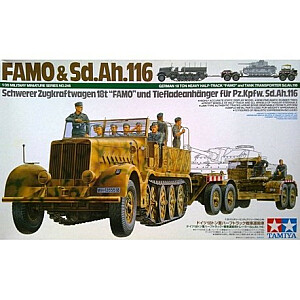 Plastikinis FAMO modelis su Tank Transporter