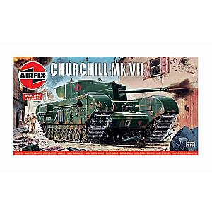 Пластиковая модель танка Churchill MkVII.