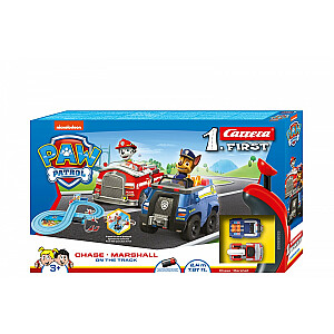 Pirmasis baterijomis maitinamas bėgimo takelis Paw Patrol On the Truck 2,4 m