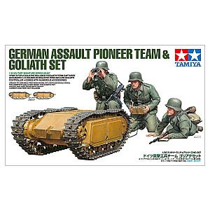 Plastikinis vokiečių Goliath modelis su puolimo komanda