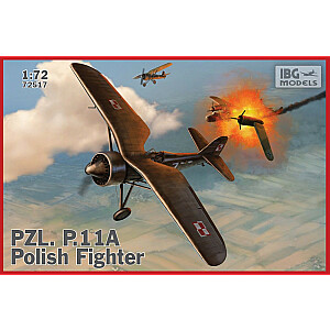 PZL P.11a plastikinis modelis