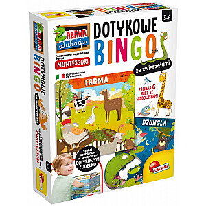 Montessori Touch Bingo su gyvūnais.