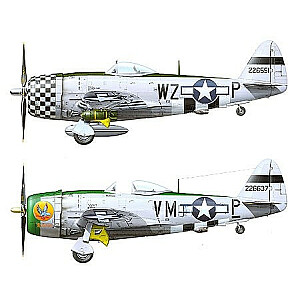 Plastikinis P-47D Thunderbolt Bubbletop modelis