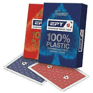 Karty Fournier EPT 100% plastikas