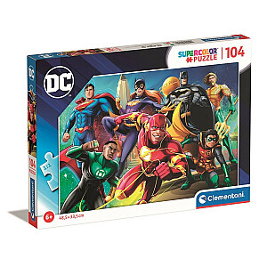 104 elementų dėlionė Super Kolor DC Comics