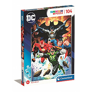 104 elementų dėlionė Super Kolor DC Comics