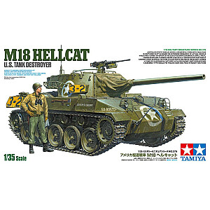 Plastikinis amerikietiško tanko naikintuvo M18 Hellcat modelis.