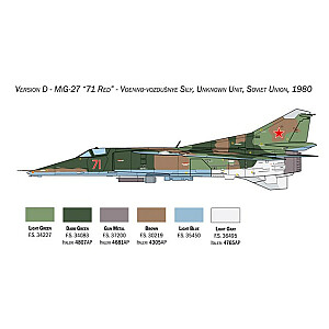 Plastikinis modelis MiG-27/MiG-23BN Flogger 1/48
