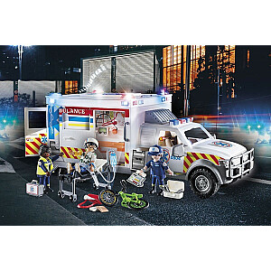 Miesto figūrų rinkinys 70936 Greitosios pagalbos automobilis: JAV greitosios pagalbos automobilis