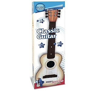 Классическая гитара с шестью металлическими струнами.