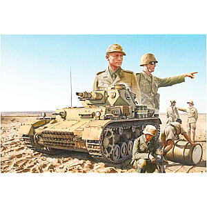 Pz.Kpfw.IV F1/F2 /G modelio rinkinys su Afrika Korps pėstininkais