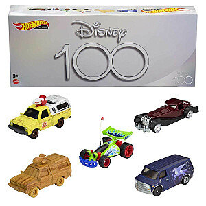 „Hot Wheels Premium“ 5 dalių „Disney“ 100-mečio automobilių rinkinys