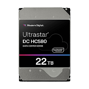 Serverio kietasis diskas Western Digital Ultrastar DC HC580 WUH722422ALE6L4 (22 TB; 3,5 colio; SATA III)