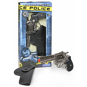 Policijos metalinis revolveris su Gonger dėklu