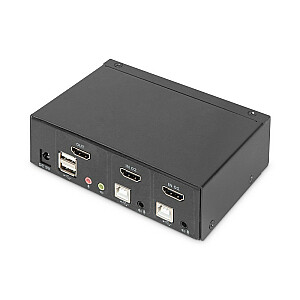 KVM-переключатель DIGITUS 2x1 HDMI, 2 порта