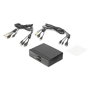 DIGITUS KVM Switch 2x1 HDMI 2-Port