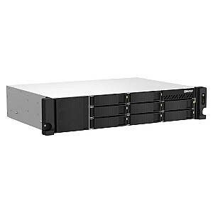 NAS serveris TS-873AeU-RP-4G, 8 skyriai, AMD Ryzen V1500B, 2U