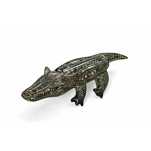 Pripučiamas plaukimo krokodilas su rankena 193 x 94 cm.