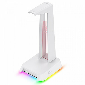 Подставка для наушников с RGB-подсветкой ST2, белая