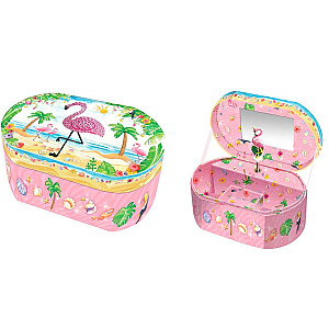Muzikinė dėžutė Pecoware oval - Flamingo