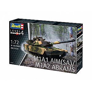 Plastikinis M1A2 Abrams modelis 1/72.