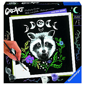 Dažymo puslapis Raccoon CreArt Pixie Cold Edition