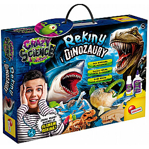 Mokomasis rinkinys Crazy Science - Rykliai ir dinozaurai