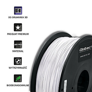 Профессиональная нить для 3D-печати | АБС ПРО | 1,75 мм | 1 кг | Белый